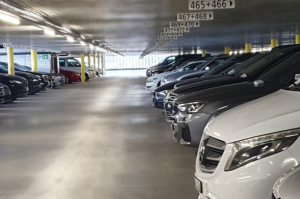 Genf Flughafen Parking Französische Seite www.airportparking.ch